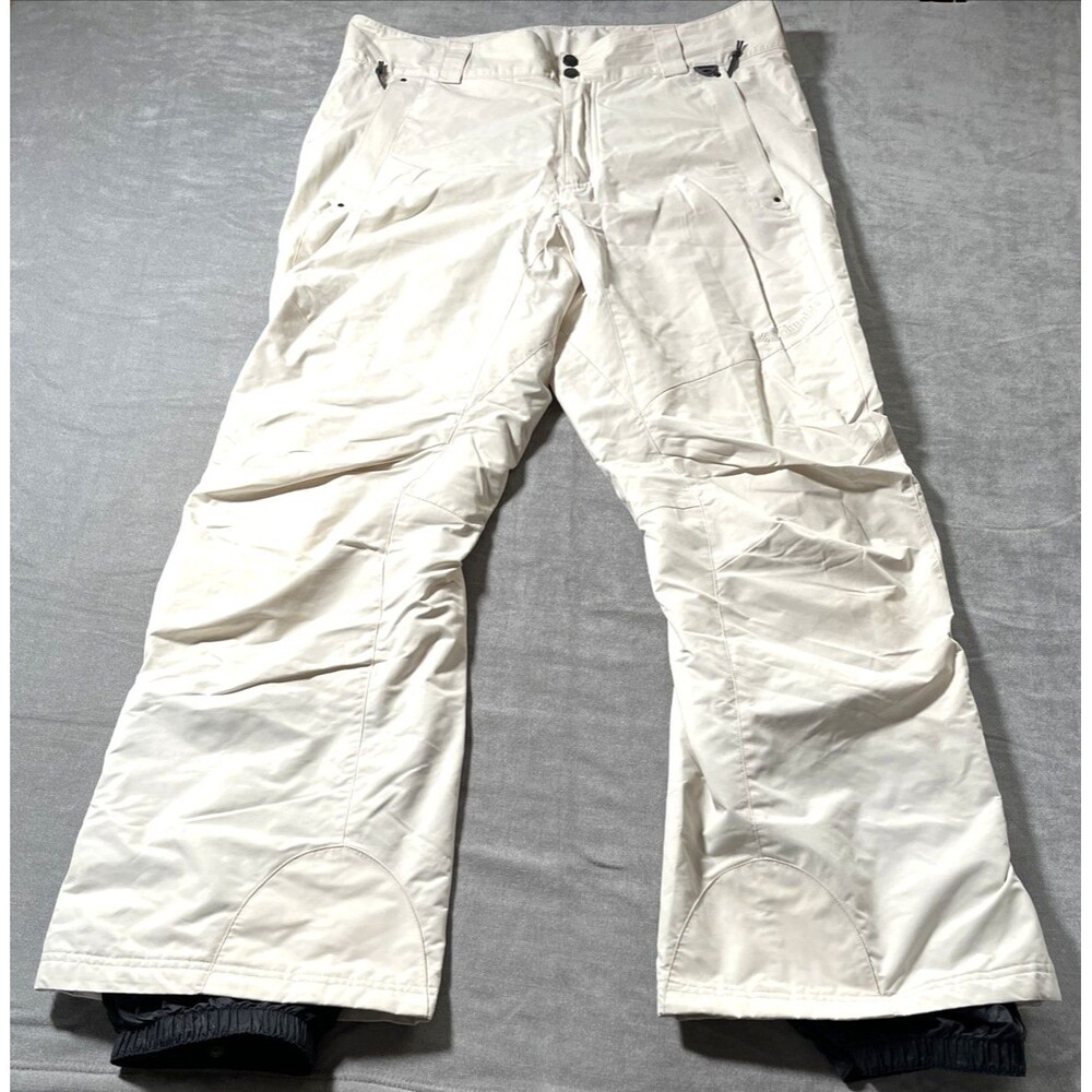 Columbia Ski & Snow Pants Women's L Winter White Waterproof Insulated Omni-Tech
